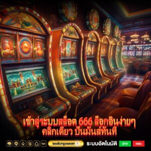 เข้าสู่ระบบสล็อต 666 ล็อกอินง่ายๆคลิกเดียว ปั่นมันส์ทันที